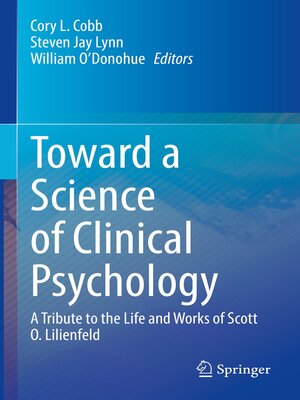 cover image of Toward a Science of Clinical Psychology